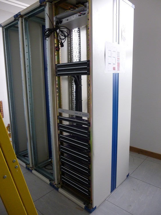 Patch panels installed into cab 3